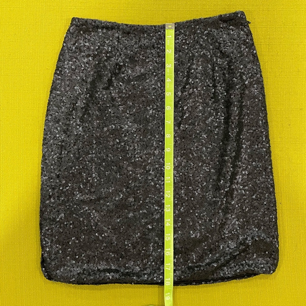 Halogen black sequin mini skirt - Picture 4 of 6